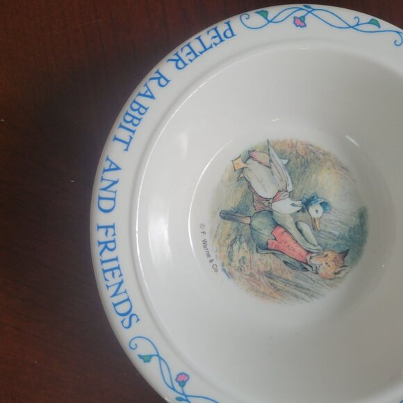 Peter Rabbit & Friends Eden China Bowl 5.5" Childrens Dish With Illustrations - Picture 3 of 6